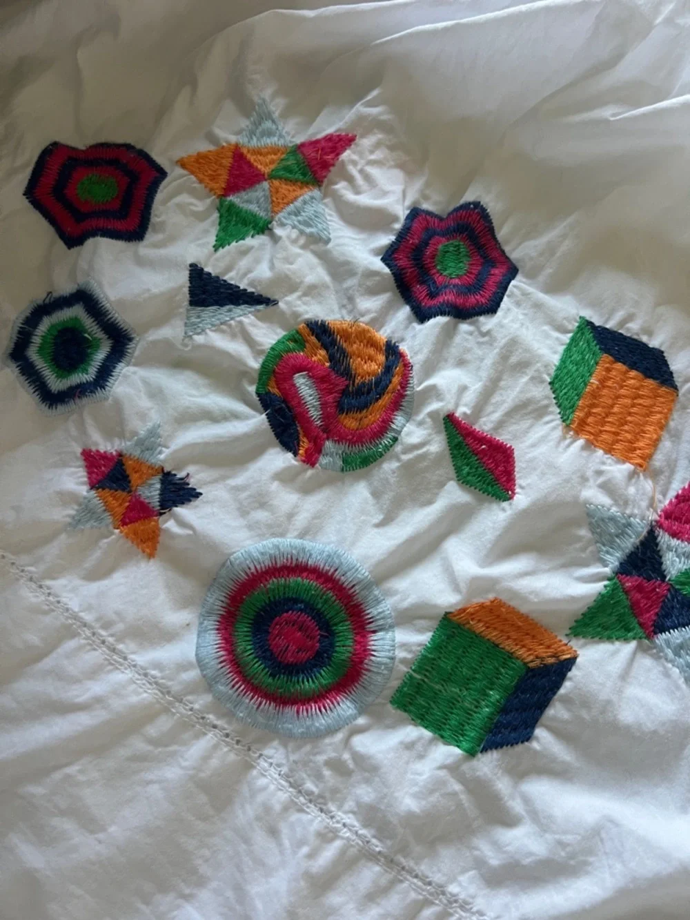 Oilily Crisp White Cotton Dress with Colorful Embroidery EUC - Picture 3 of 8